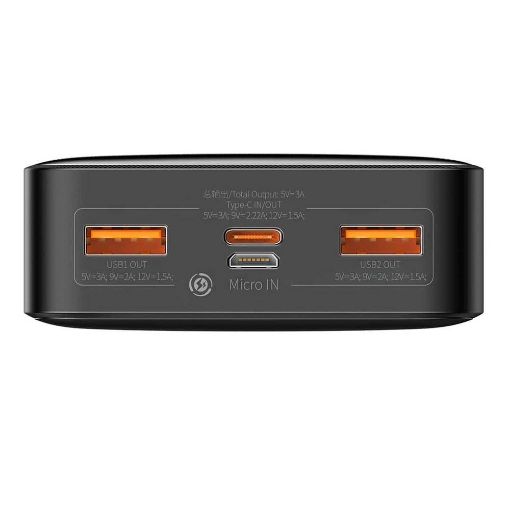 Εικόνα της Power Bank Baseus Bipow Dual USB-A & USB-C 20000mAh 20W Black PPBD050501