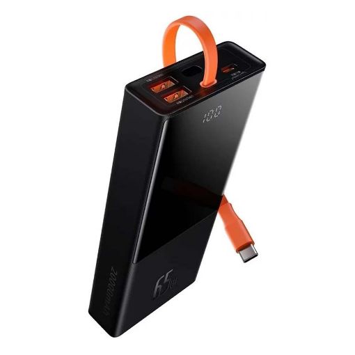 Εικόνα της Power Bank Baseus Elf Digital Dual USB-A & USB-C 20000mAh 65W Black PPJL000001