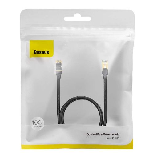 Εικόνα της Καλώδιο Δικτύου Baseus Cat.7 Ethernet RJ45 1m Black WKJS010101