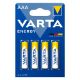 Εικόνα της Αλκαλικές Μπαταρίες AAA 1.5V Varta Alkaline Energy 4 Τεμ 4103