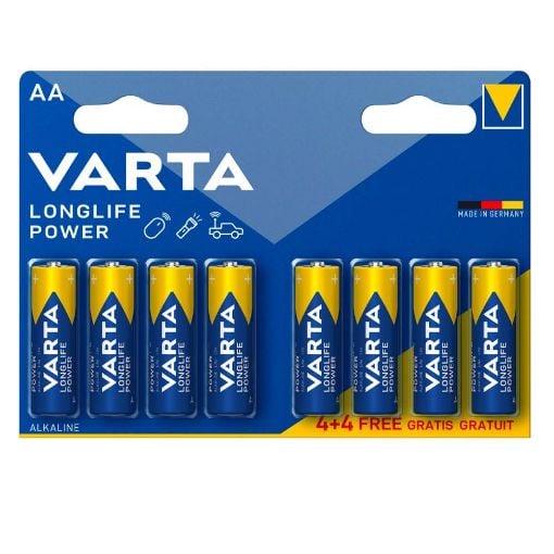 Εικόνα της Αλκαλικές Μπαταρίες AA 1.5V Varta Long Life Power 4+4 Τεμ 4906