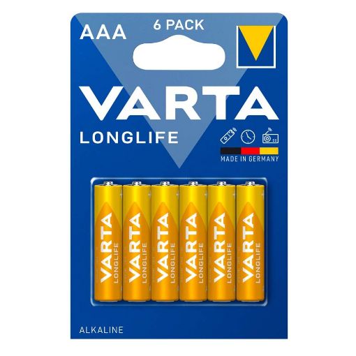 Εικόνα της Αλκαλικές Μπαταρίες AAA 1.5V Varta LongLife 6 Τεμ 4103