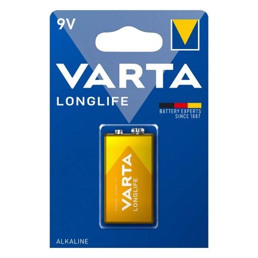 Εικόνα της Αλκαλική Μπαταρία Πλακέ E 9V Varta LongLife 1 Τεμ 4122