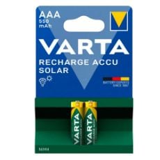 Εικόνα της Μπαταρίες Επαναφορτιζόμενες AAA 1.2V Varta Solar Light 550mAh Ni-MH 2 Τεμ 56733