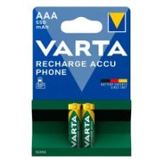 Εικόνα της Μπαταρίες Επαναφορτιζόμενες AAA 1.2V Varta Phone Power 550mAh 2 Τεμ