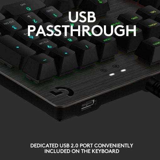 Εικόνα της Πληκτρολόγιο Logitech G512 RGB Mechanical GX Brown Switch Tactile Carbon 920-009352