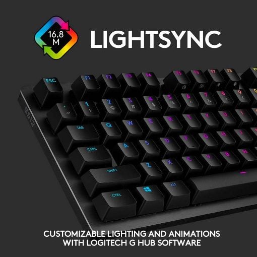 Εικόνα της Πληκτρολόγιο Logitech G512 RGB Mechanical GX Brown Switch Tactile Carbon 920-009352