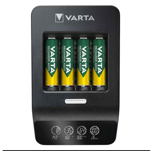 Εικόνα της Σετ Φορτιστής Μπαταριών Varta Ultra Fast Charger & 4x Επαναφορτιζόμενες Μπαταρίες 2100 mAh AA