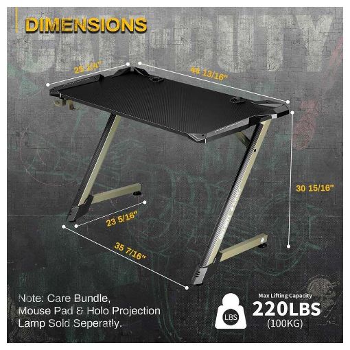 Εικόνα της Gaming Desk Eureka Ergonomic Call Of Duty UAV COD-002-GB-US