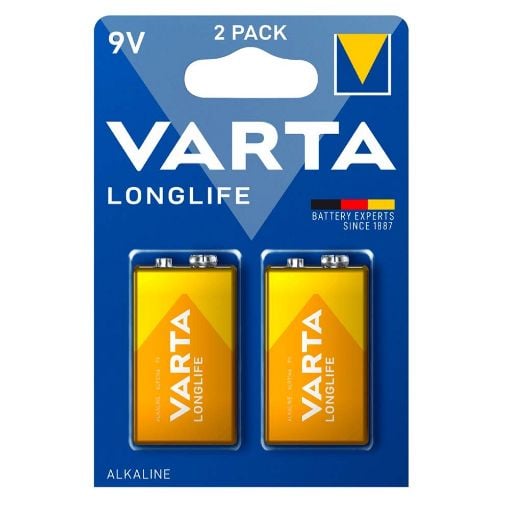 Εικόνα της Αλκαλικές Μπαταρίες Varta 9V LongLife 2 Τεμ 4122101412