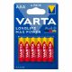 Εικόνα της Αλκαλικές Μπαταρίες AAA 1.5V Varta Longlife Max Power 6 Τεμ 4703101446