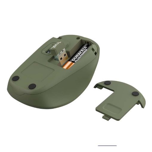 Εικόνα της Ποντίκι Trust Yvi+ ECO Wireless Green 24552