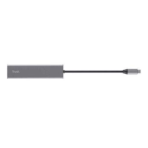 Εικόνα της Trust Halyx USB-C Hub & Card Reader Silver 24191