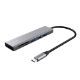 Εικόνα της Trust Halyx USB-C Hub & Card Reader Silver 24191