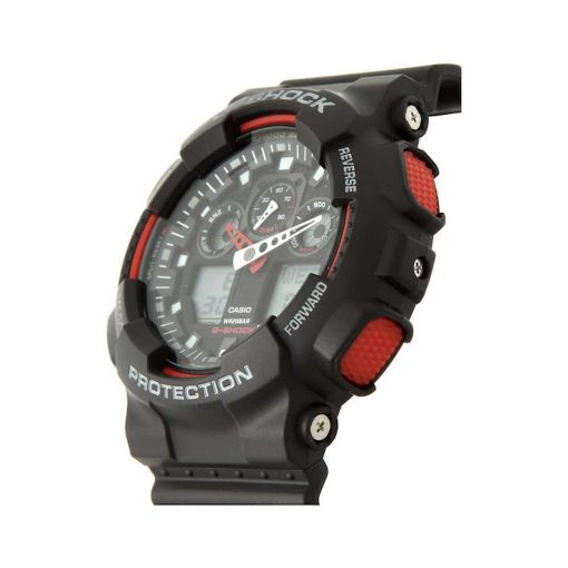 Εικόνα της Ψηφιακό Ρολόι Casio G-Shock Black/Red GA-100-1A4ER