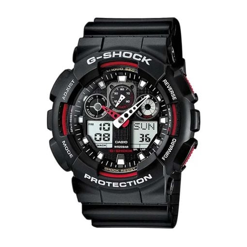 Εικόνα της Ψηφιακό Ρολόι Casio G-Shock Black/Red GA-100-1A4ER