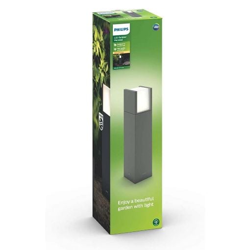 Εικόνα της Φωτιστικό Κολωνάκι Philips myGarden Arbour 2700K IP44 6W Grey 915005194001