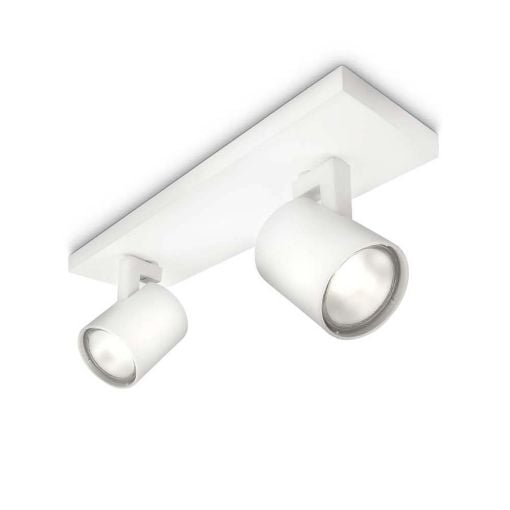 Εικόνα της Φωτιστικό Οροφής Σποτ Philips myLiving Runner 2x GU10 White