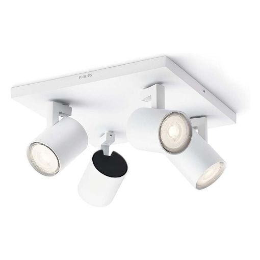 Εικόνα της Φωτιστικό Οροφής Σποτ Philips myLiving Runner 4x GU10 White