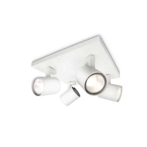 Εικόνα της Φωτιστικό Οροφής Σποτ Philips myLiving Runner 4x GU10 White