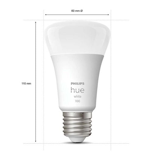 Εικόνα της Philips Hue Smart Lamp E27 White 1100lm (2-Pack) 929002469205