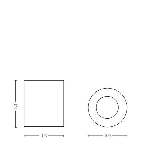 Εικόνα της Φωτιστικό Οροφής Σποτ Philips myLiving Pillar 120mm GU10 Black