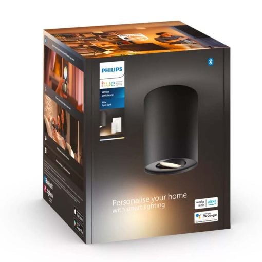 Εικόνα της Φωτιστικό Σποτ Philips Hue Pillar Dimmer Switch 2200K - 6500K 700lm Black 929003046501