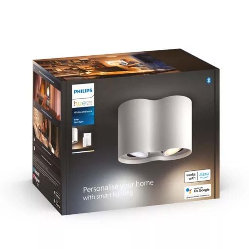 Εικόνα της Διπλό Φωτιστικό Σποτ Philips Hue Pillar Dimmer Switch 2200K - 6500K 700lm White 929003046601