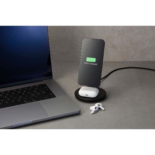 Εικόνα της Ασύρματος Φορτιστής Cellular Line 2in1 Magsafe  Holder Black