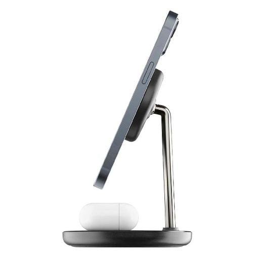 Εικόνα της Ασύρματος Φορτιστής Cellular Line 2in1 Magsafe  Holder Black