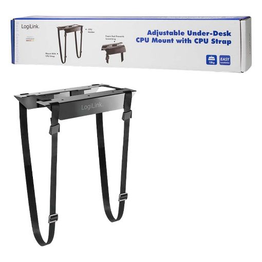 Εικόνα της Βάση Γραφείου Υπολογιστή CPU Mount Logilink Adjustable Black EO0009