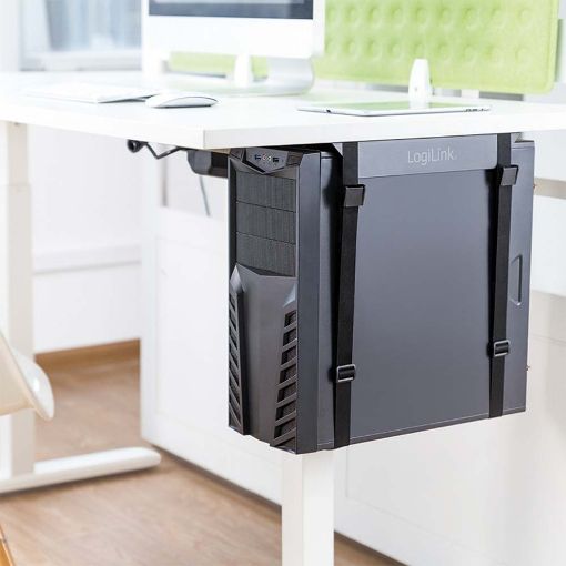Εικόνα της Βάση Γραφείου Υπολογιστή CPU Mount Logilink Adjustable Black EO0009