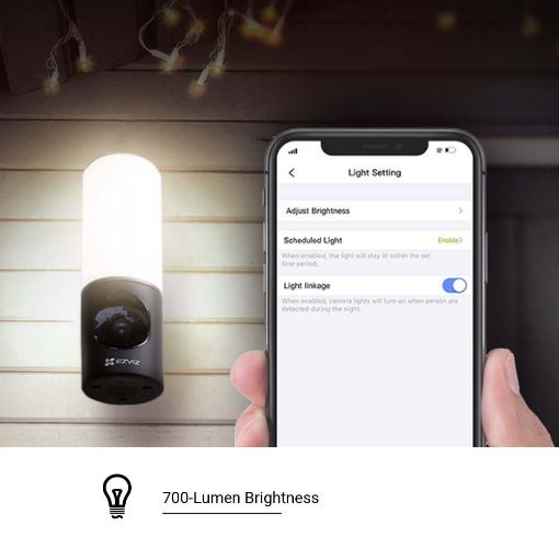 Εικόνα της Smart Camera Ezviz LC3 Wi-Fi Security & Wall-Light IP67 CS-LC3-A0