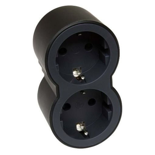 Εικόνα της Πολύπριζο Legrand 2 Θέσεων Black 694517