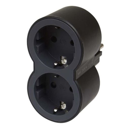 Εικόνα της Πολύπριζο Legrand 2 Θέσεων Black 694517