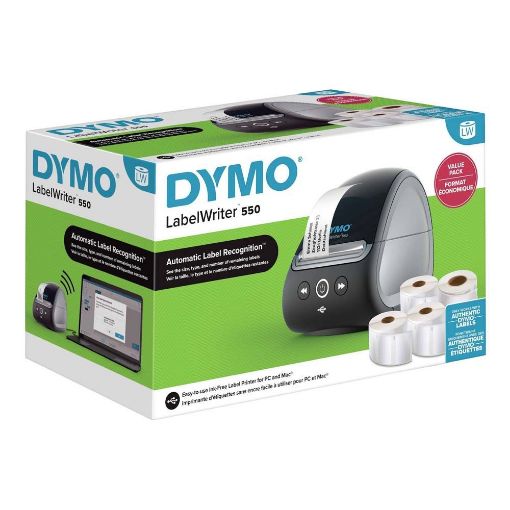 Εικόνα της Εκτυπωτής Ετικετών Dymo LabelWriter 550 ValuePack + 4 Labels LW 2147591