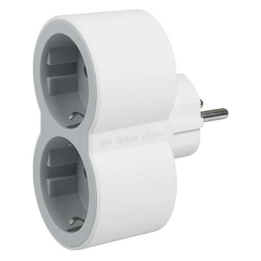Εικόνα της Πολύπριζο Legrand 2 Θέσεων Grey 694516
