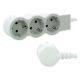 Εικόνα της Πολύπριζο Legrand 3 Θέσεων 3m White/Grey 694559