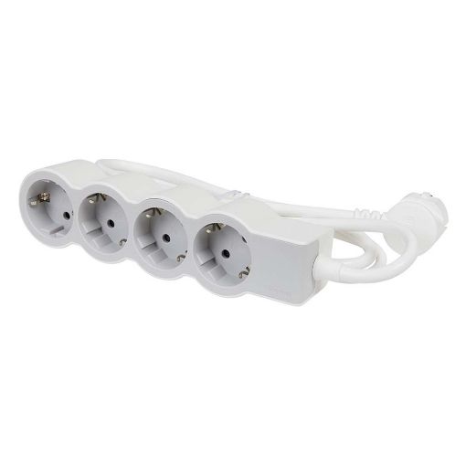 Εικόνα της Πολύπριζο Legrand 4 Θέσεων 1.5m White/Grey 694552