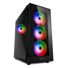 Εικόνα της Sharkoon TG5 Pro RGB Midi-Tower Tempered Glass Black