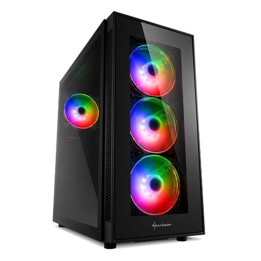 Εικόνα της Sharkoon TG5 Pro RGB Midi-Tower Tempered Glass Black