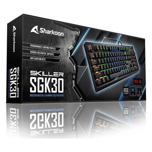 Εικόνα της Πληκτρολόγιο Sharkoon Skiller SGK30 RGB Red Switch (US) Black