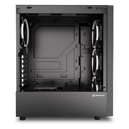 Εικόνα της Sharkoon RGB Wave Full Tower Tempered Glass Black