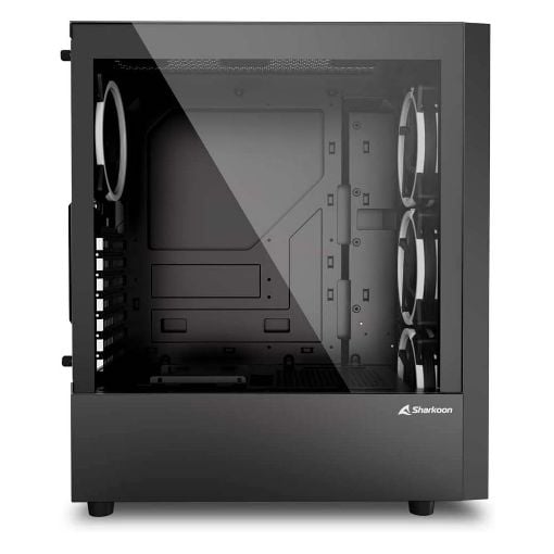 Εικόνα της Sharkoon RGB Wave Full Tower Tempered Glass Black