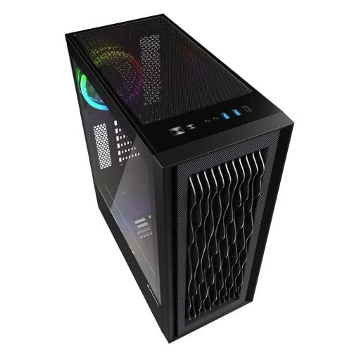 Εικόνα της Sharkoon RGB Wave Full Tower Tempered Glass Black