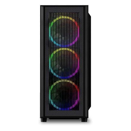 Εικόνα της Sharkoon RGB Wave Full Tower Tempered Glass Black