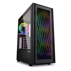 Εικόνα της Sharkoon RGB Wave Full Tower Tempered Glass Black