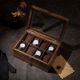 Εικόνα της Songmics Watch Box Rustic Walnut 19 x 27 x 12.5 cm JOW008K01