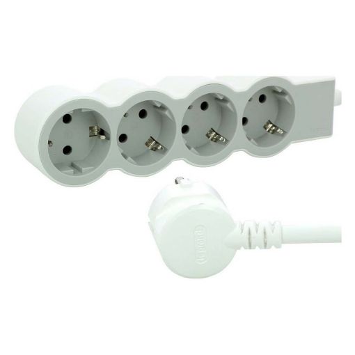 Εικόνα της Πολύπριζο Legrand 4 Θέσεων 5m White/Light Grey 694569