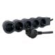 Εικόνα της Πολύπριζο Legrand 5 Θέσεων 1.5m Black/Dark Grey 694556